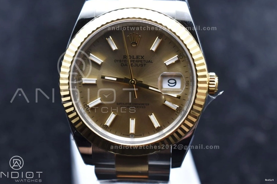 Dial Best 1:1 904L YG YG DateJust on Edition Steel Oyster 41 SS 126333 Clean Stick Bracelet VR3235 0411